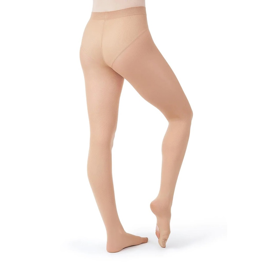 Capezio Women’s Ultra Soft Self Knit Waist Transition Tight CARAMEL S/M